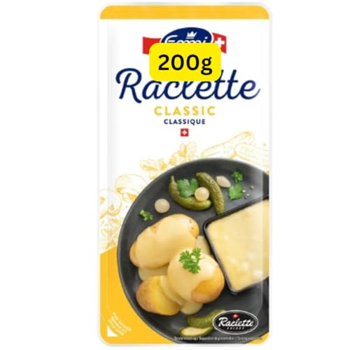 Swiss Raclette Cheese Slices 200g Emmis (1x200g)