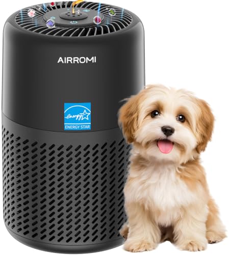 Image of AIRROMI HEPA Air Purifier for Bedroom, 550 ft², 8W Low Energy, 23dB Quiet