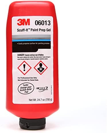 3M Scuff-It Paint Prep Gel, 06013, 24.7 oz, Red