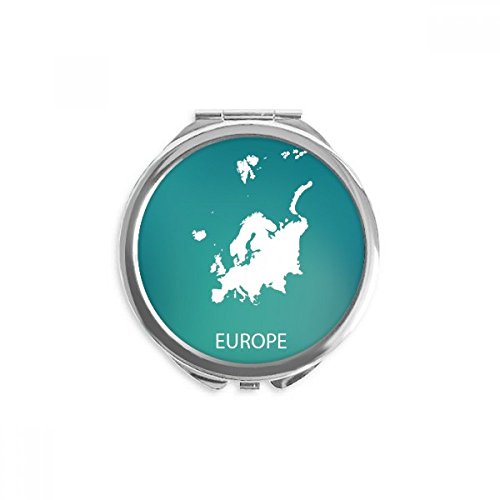 Miroir de poche à la main carte Europe silhouette, cadeau idéal