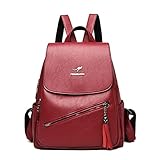 SPALLACCI REGOLABILI E ROBUSTI: La tracolla regolabile per questo zaino vintage è realizzata in pelle sintetica e fascia con nylon. Doppia protezione e durevole nell'uso conforterà le tue spalle. Lunghezza tracolla: fino a 45
