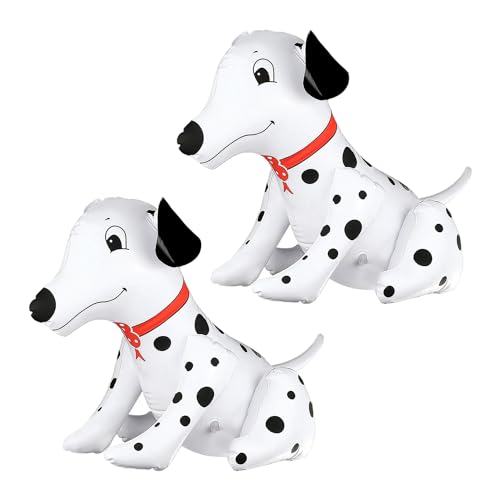2 globos para dálmata, animales inflables para decoración de fiestas, juguetes para niños, dibujos animados