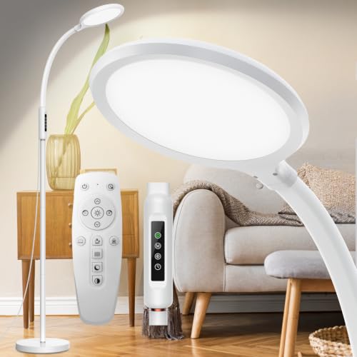 Aoife LED Standing Floor Lamp 15000 Lux Dimmable with Remote