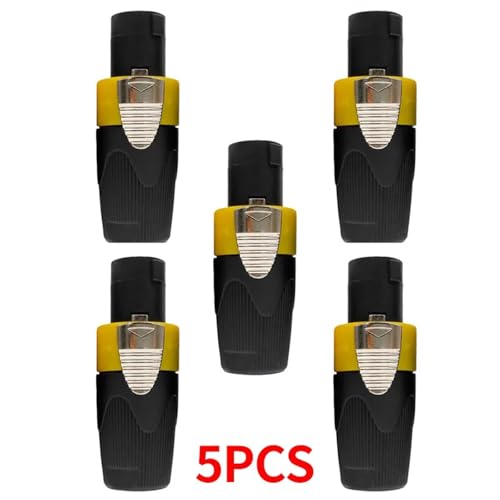 Conector de altavoz de 4 polos para solucionar falsos contactos en tu equipo, 5 piezas amarillas 2