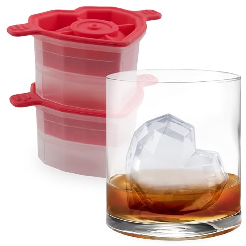 Tovolo Heart Shaped Ice Cubes Mold Pack of 2 Large...