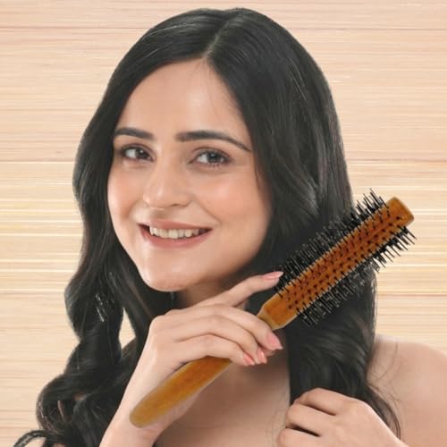 Image of Midazzle Wooden Classy Hair Brush for Women & Men - Premium Natural Wood Paddle Brush, Anti-Static, Detangling Hair Comb for Smooth, Frizz-Free & Healthy Scalp Massage - Classy Finish