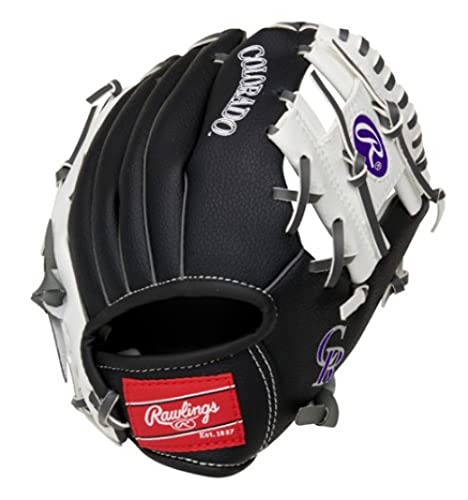 Rawlings MLB Team Logo Youth Glove Series, Colorado Rockies, 10" - Thumbnail 3
