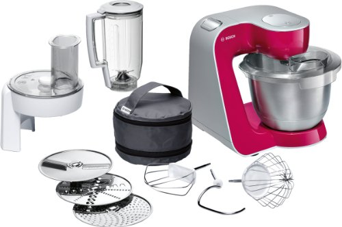 Bosch Styline Red Diamond - Robot de cocina, 900 W, accesorios...
