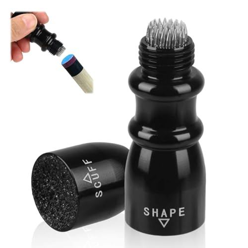 OddMart 3 in 1 Cue Tip Shaper, Snooker Cue Tip Repair Kit with Aerator Scuff and Tapper Effective Rapid Repair Snooker Accessories Gifts for Men