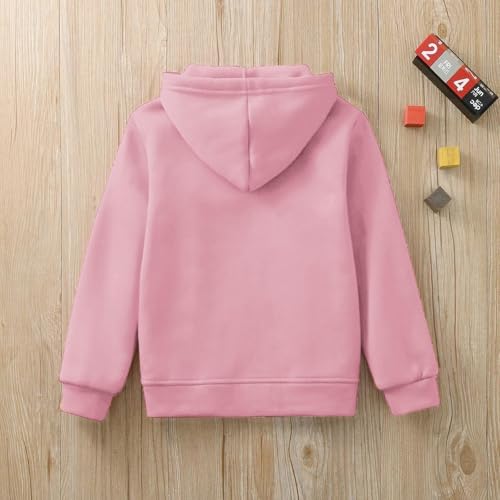Tween Girls Oversized Hoodies Sweatshirts Youth Fall Winter Clothes Fleece Zip Up Outerwear Comfy Joggers Sweatpants3