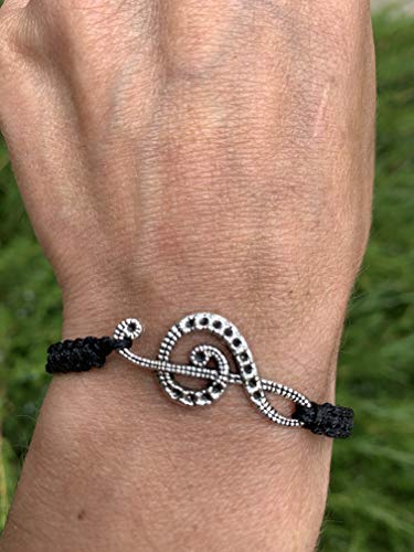 Infinity Collection Charm Bracelet - Treble Clef Jewelry With Adjustable Braided Band, Music Gift for Musicians, Marching Band Members, and Music Lovers 5