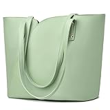 ALARION Tote Bag for Women Soft Faux Leather Shoulder Bag Ladies Zipper Tote Purses for Women Large Satchel Shoulder Handbag