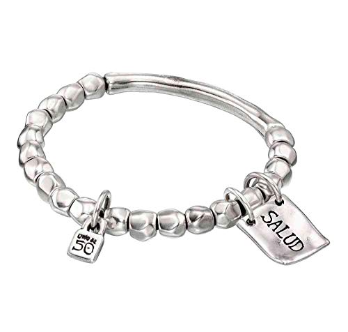 UNO de 50 - Pulsera Colección Inmensidad para Mujer, Plata 925, Color Plata, Talla L, Fabricado en España