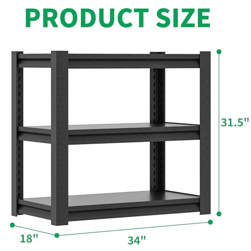 OPTYMIRA Fish Tank Stand,3-tier Rack Shelf Heavy Duty Metal Frame Aquarium Stand 20 Gallon,Reptile Terrarium Stand for 30 Gallon Long Aquarium,Reptile Tank Stand,Breeder Tank Stand,31.5"*18"*34"