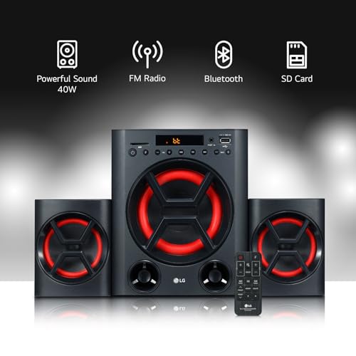Image of LG XBOOM LK72B, Bass Blast+, USB, FM Radio, Bluetooth, AUX in, SD Card (Black)