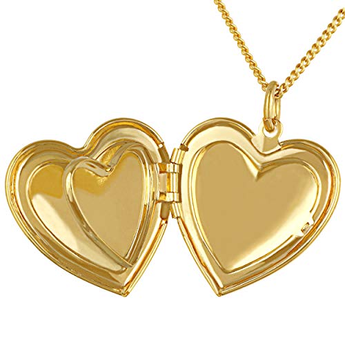 LIFETIME JEWELRY Antique Heart Locket Necklace That Holds Pictures 24k Gold Plated4
