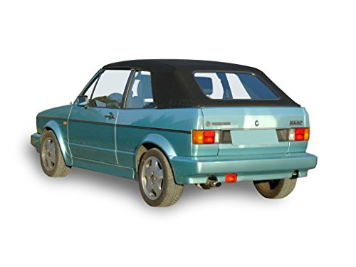 AutoBerry Compatible Replacement Convertible Soft Top for Volkswagen 1980-1984 in White Vinyl