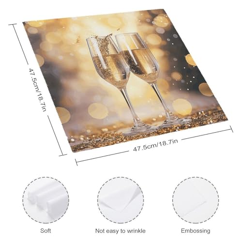 Servilletas de tela estampadas florales 47.5x47.5 cm pack 6 miniatura 2