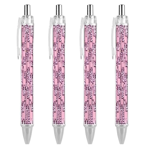 Stylos à bille rétractables à encre noire anti-fatigue avec grip souple