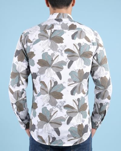 Image of UNM Men's Floral Print Casual Shirt
