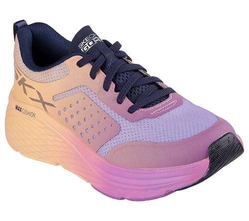 Image of Skechers Women MAX Cushioning Elite 2.0 Multicoloured Lace Up Running Shoes (129627-ORG 5)
