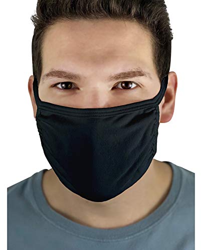 Fruit Of The Loom Adult Reusable Cotton Face Mask Non-Medical - 5 Pack, OS - Image 3