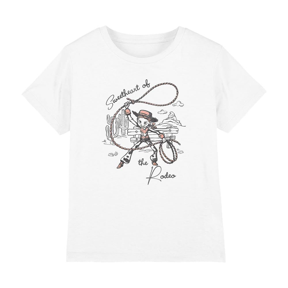Disney Toy Story 5 Jessie Rodeo Sweetheart Kids T Shirt, White, 7-8Y
