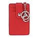 Produktbild SimpleLife Weiche Lederreisekarte Bus Pass Kreditkarte ID Karte Brieftasche Abdeckung Fall Halter mit Schlüsselbund Schlüsselbund Werkzeug