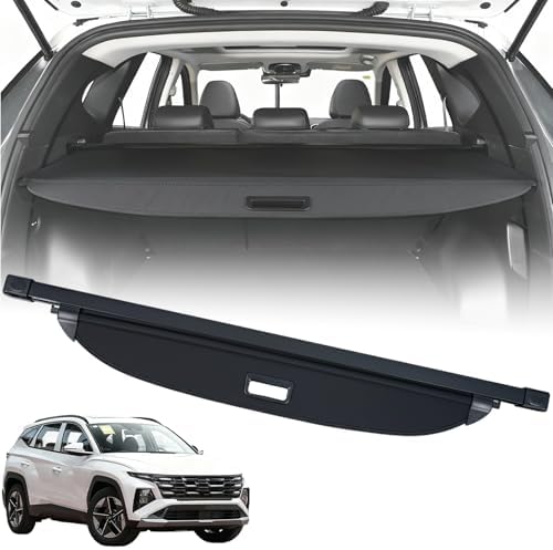 Noliven Cargo Cover for Hyundai Tucson Accessories, Fit for Hyundai Tucson 2022 2023 2024 2025 2026, Retractable Rear Trunk Security Cover Shielding Shade Accessories