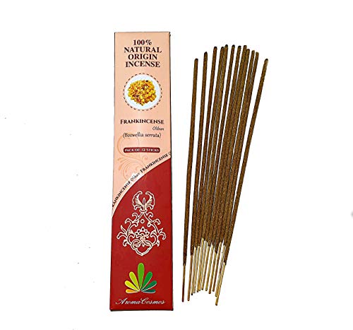 ** Bâtonnets d'encens Parfum Résine d'Oliban - 100% naturels certifié par ICEA (Italie) - Fabrication Traditionnelle - 12 bâtonnets Cover