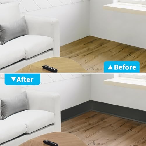 Image of Art3d 20 ft Flexible Peel and Stick Crown Molding Trim, Wall Decor, Black