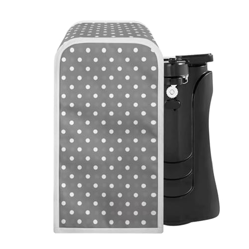 Eheartsgir Gray Polka Dots Electric Can Opener Cover Dustproof Washable Can Opener Cover Coffee Can Organizer Fits Most Automatic Can Openers for Home Kitchen Decor