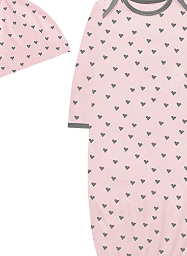 Image of A.T.U.N. (ALL THINGS UBER NICE) Unisex-Baby Unisex Floor Length Gown with Knot Hat Set