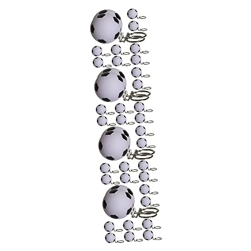 Porte-clés football avec stylo rétractable bleu pour fournitures de bureau lot de 40