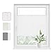 Produktbild WOLTU Plissee Klemmfix ohne Bohren 90x130cm (BxH) Weiß Faltrollo Plisseerollo mit Klemmträger Lichtdurchlässig, Jalousie Sichtschutz und Sonnenschutz Easyfix Rollo für Fenster & Tür