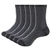 YUEDGE Mens Wicking Breathable Combed Cotton Athletic Cushion Crew Casual Dress Socks
