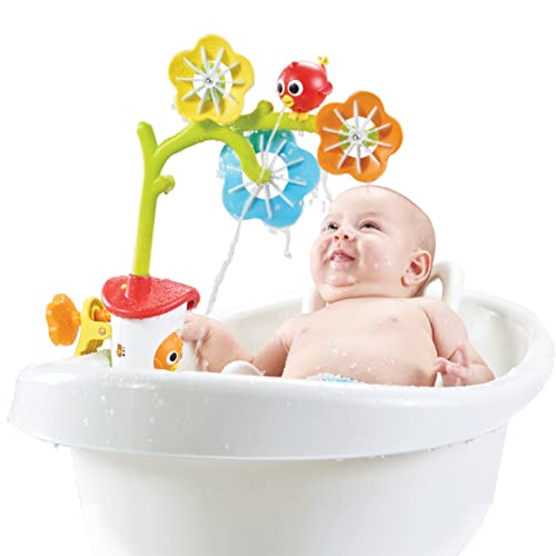 Yookidoo Baby Bath Mobile - Spinning Flowers And Swiveling Fountain For Newborn And Toddler Bath Time Sensory Development (Tub Not Included) - Attaches To Any Size Tub Wall - 0-2 Yrs. #TOP6