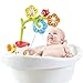 Yookidoo Baby Bath Mobile - Spinning Flowers and Swiveling Fountain for Newborn and Toddler Bath Time Sensory Development (Tub Not Included) - Attaches to Any Size Tub Wall - 0-2 yrs.