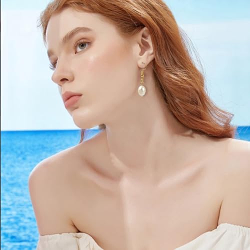 Breloques en perles de culture d'eau douce et boucle dorée pour cadeau DIY - 7
