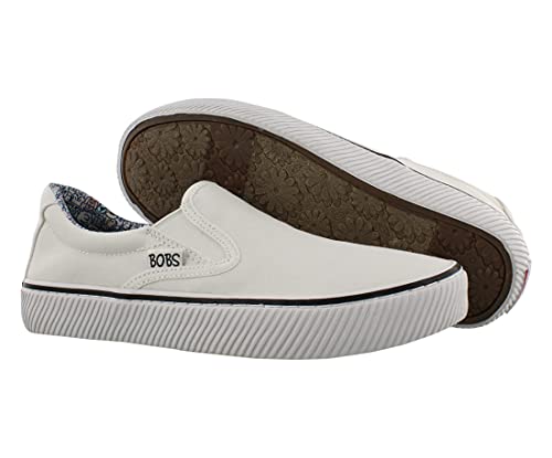 Skechers Women's BOBS B Wild - Secret Star Sneaker, White, 6.5