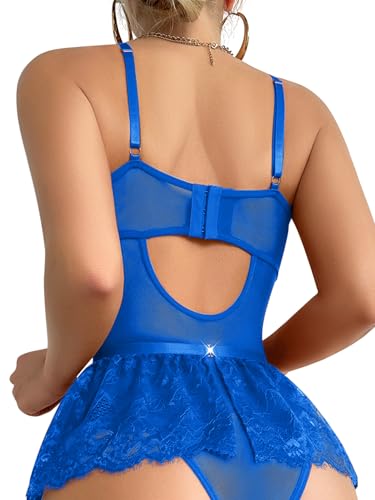 Image of Lilosy Sexy Lingerie Set 3 Piece Women Corset Bodysuit Skirt