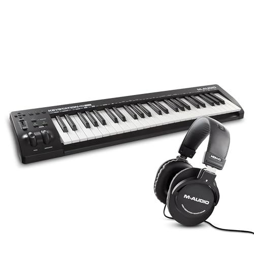 Image of M-AUDIO Keystation 49 MIDI Controller Bundle with Heaphones for Studio Recording, Music Production, Podcasting, Streaming