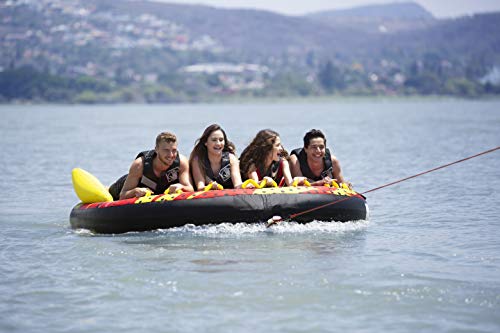 image for Big Sky Heat Wave Towable, Inflatable Water Tube for 2 -Roomy, Durable