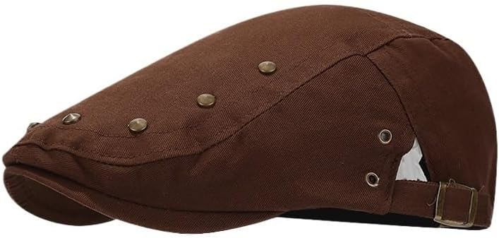 Outdoor Retro Rivet Hat Sun Protection Beret Duckbill Cap