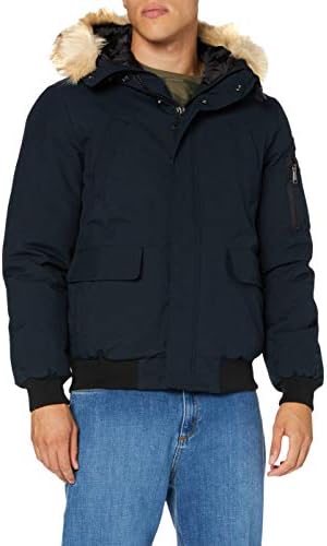 Schott NYC Herren Keyburn Jacke Not Applicable, Marine, Large