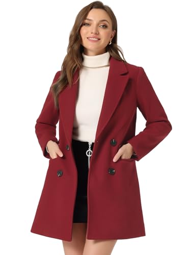 Manteau d'hiver mi-long anti-froid pour femme silhouette affinée avec ceinture