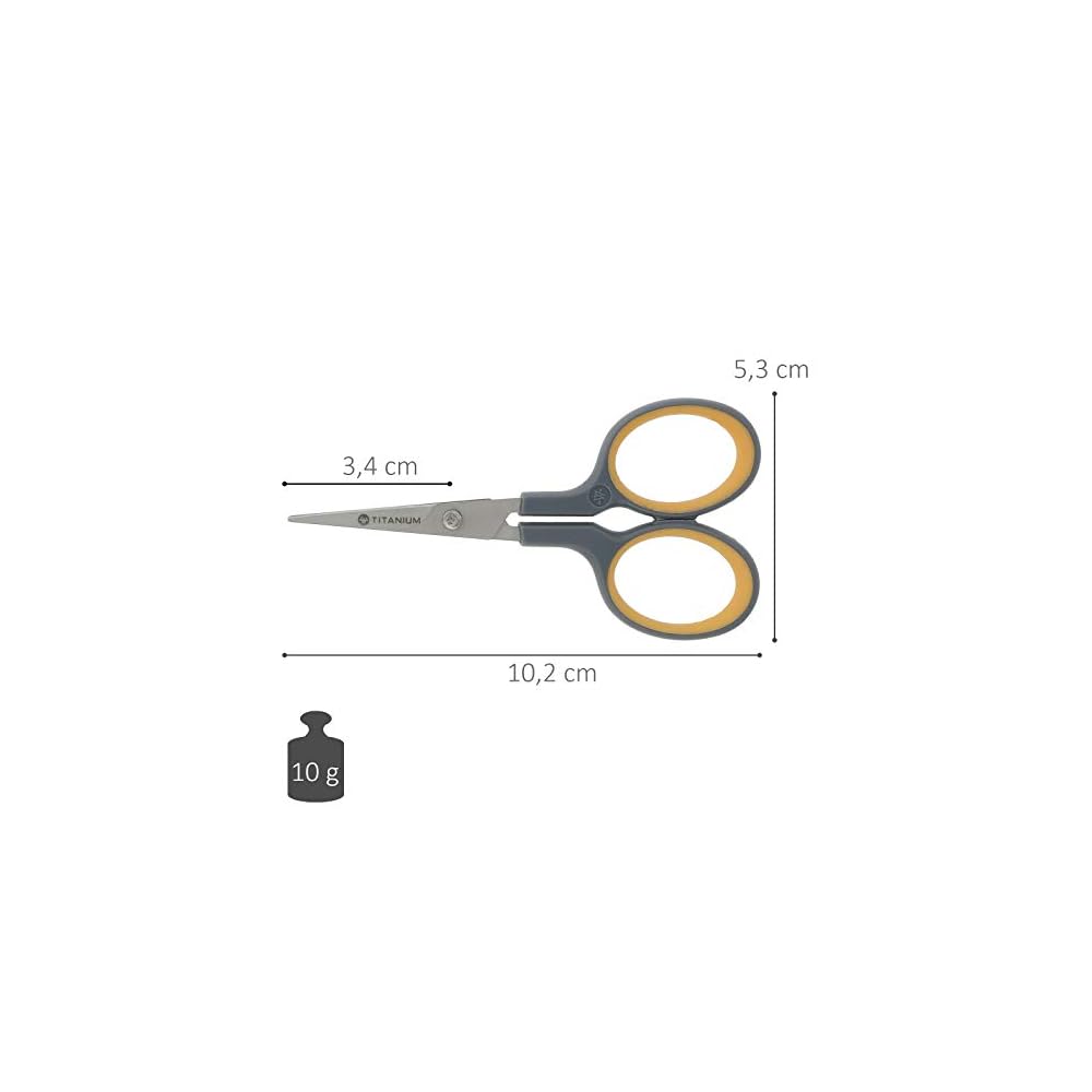 Westcott E-30440 00 Titaniu Super Soft Grip Scissor, 10 C- Grey