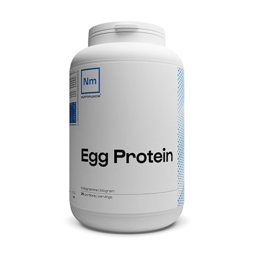 Egg Protéine - 1 kg Nature - Protéines de blanc d'oeuf - Jusqu'à 82% de protéines - Origine et production françaises - Prise de Masse musculaire | Nutrimuscle