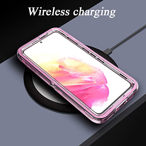 Coque Galaxy S21 antichoc rose évite la casse avec sa triple couche