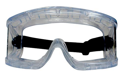 RK Safety RK-GG201 Heavy duty Industrial Protective Indirect Vent Wide-Vision Safety Goggles, Glasses | Crystal Clear, Anti-Fog Design, High Impact Resistance | Perfect Eye Protection for Any Project